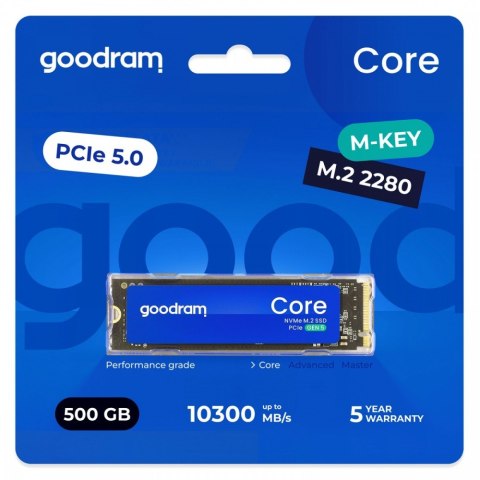 Dysk SSD Core 500GB Gen5 2280 9300/6000MB/s GOODRAM