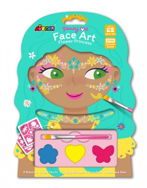 Klejnoty i farby do twarzy - Kwiaty