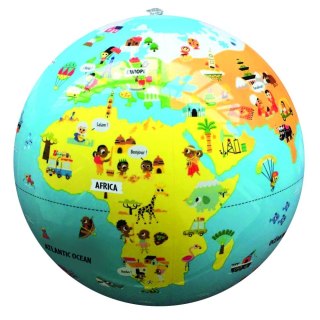 Piłka Caly Globus 30 cm - Mali Podróżnicy