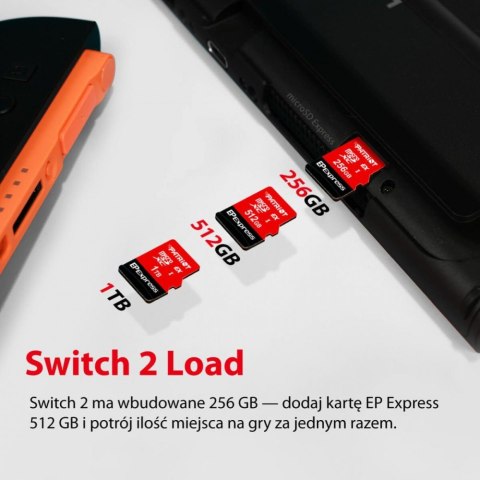 Karta microSDXC 256GB Express 800/600MB/s Nintendo Switch 2