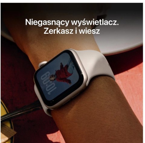 Watch SE 3 GPS koperta 44 mm z aluminium w kolorze księżycowej poświaty, pasek sportowy w kolorze księżycowej poświaty - rozmiar Apple