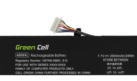 Bateria AB06XL 7,7V 3600mAh do HP Envy 13-AD