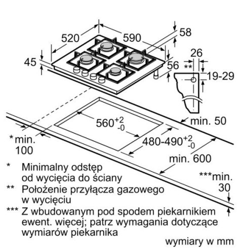 PĹyta gazowa PRP6A6H40