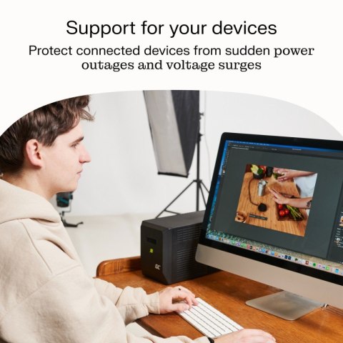 Zasilacz awaryjny UPS 480W/750VA czysta sinusoida