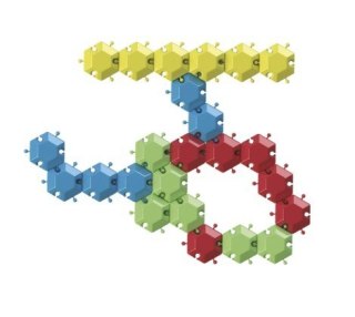 Klocki puzzle w słoiku 35 elementów