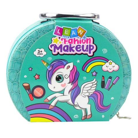 Zestaw Piękności Do Makijażu Paznokci W Kosmetyczce Turkusowa