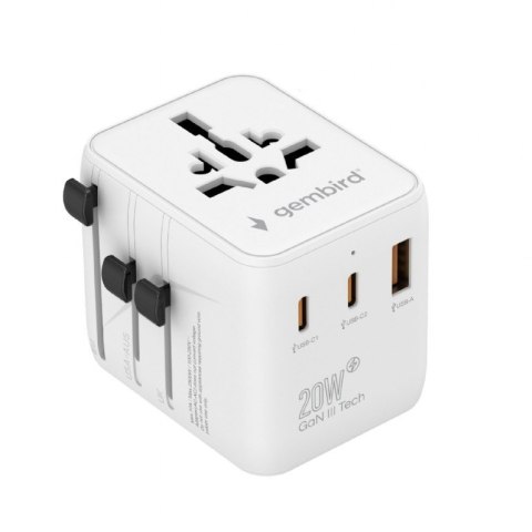 Adapter sieciowy Uniwersalny kostka 20W
