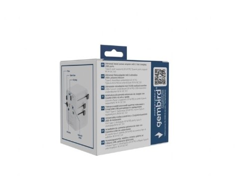 Adapter sieciowy Uniwersalny kostka 20W