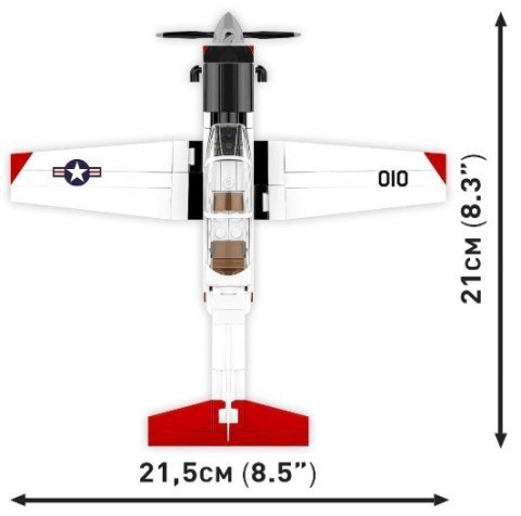 Klocki Samolot - Beechcraft T-6 197 elementów