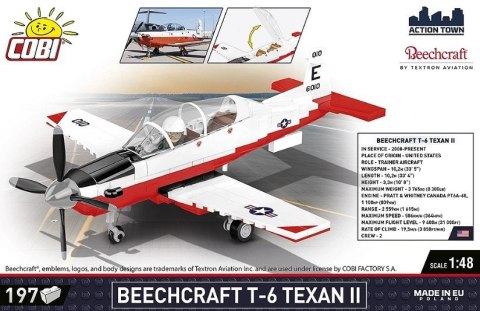 Klocki Samolot - Beechcraft T-6 197 elementów