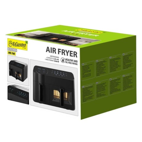 Frytownica beztłuszczowa podwójna 3,5l + 6l 2400W MR-760