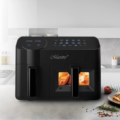 Frytownica beztłuszczowa podwójna 3,5l + 6l 2400W MR-760