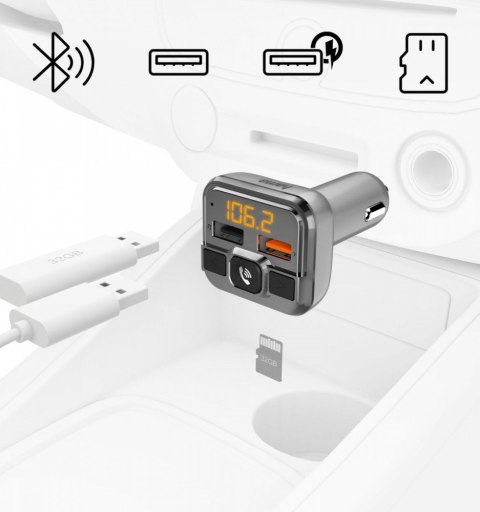 Transmter FM z bluetooth z ĹadowarkÄ 18W