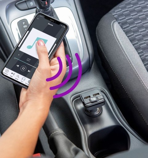 Transmter FM z bluetooth z ĹadowarkÄ 18W