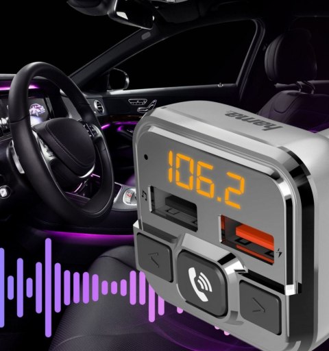 Transmter FM z bluetooth z ĹadowarkÄ 18W