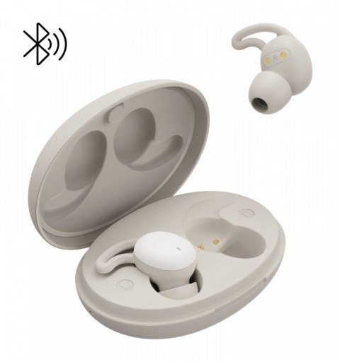 Słuchawki dokanałowewe do snu/podcast białe