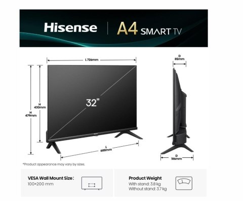 Telewizor LED 32 cale 32A4Q