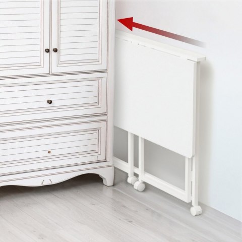 Biurko, stolik z kółkami MC-1250W 100x50 cm blat, max 50kg Białe