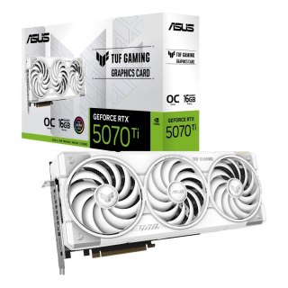 Karta graficzna GeForce RTX 5070Ti TUF GAMING OC WHITE GDDR7 256bit 3DP/2HDMI