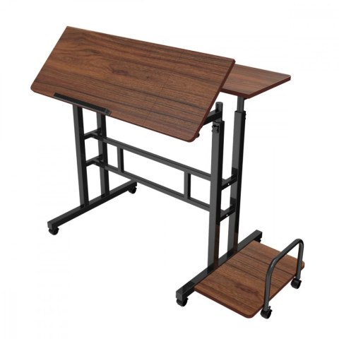 Mobilne biurko regulowane MC-124 B max 50kg, regulacja wysokości 67-115 cm, blat 80x60 cm