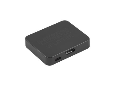 Splitter video HDMI- 2x HDMI 4K + port USB-C czarny