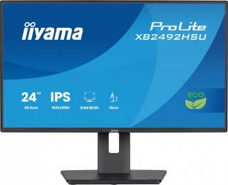 Monitor 24 cali XB2492HSU-B1 IPS,FHD,HDMI,DP,120Hz,300cd,4ms, cienkie ramki, 1500:1, ErP B, USB HUBx2