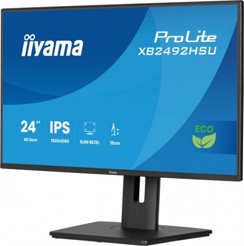 Monitor 24 cali XB2492HSU-B1 IPS,FHD,HDMI,DP,120Hz,300cd,4ms, cienkie ramki, 1500:1, ErP B, USB HUBx2
