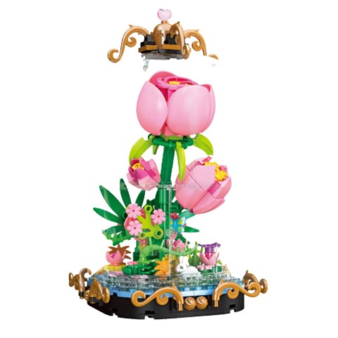 Klocki Konstrukcyjne Wieczna Róża W Kopule Kompozycja 257 el.