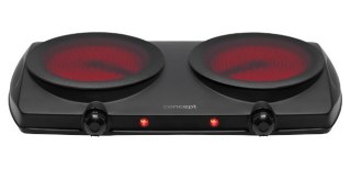 Kuchenka elektryczna dwupalnikowa czarna VE3060