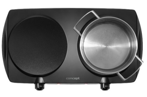 Kuchenka elektryczna dwupalnikowa czarna VE3060