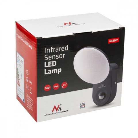 Lampa ścienna LED z czujnikiem PIR MCE367