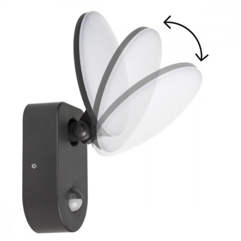 Lampa ścienna LED z czujnikiem PIR MCE367