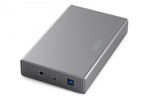 Obudowa USB 3.0 na dysk SSD/HDD 2.5" oraz 3.5" SATA III max. 16 TB z zasilaczem, aluminiowa