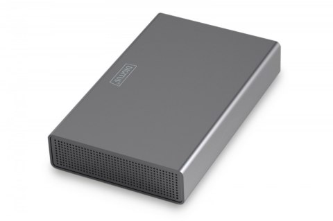 Obudowa USB 3.0 na dysk SSD/HDD 2.5" oraz 3.5" SATA III max. 16 TB z zasilaczem, aluminiowa
