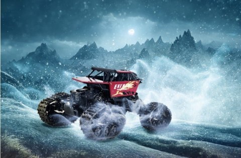 Pojazd R/C Turbo Challange Extreme 4x4 z wymiennymi kołami