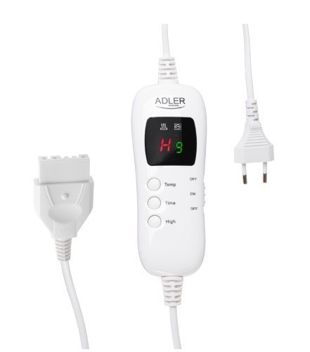 Super miękki koc elektryczny nakładany z pilotem AD 7443