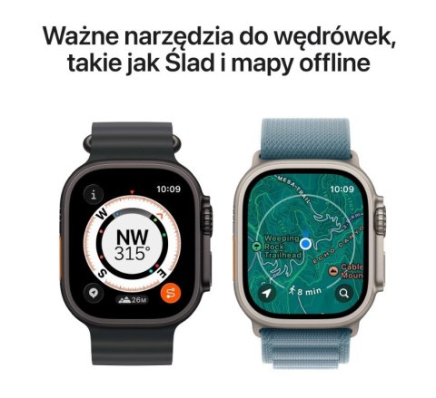 Watch Ultra 3 GPS + Cellular, koperta 49 mm z tytanu w kolorze czarnym, bransoleta mediolańska z tytanu w kolorze czarnym - rozm