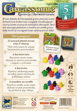 Gra Carcassonne 3 edycja 5. Kurierzy i Burmistrzowie