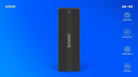 Obudowa na dysk zewnętrzny M.2 SSD NVMe & NGFF Combo AK-84