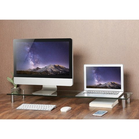 Stolik do monitora szklany blat, 1000mm