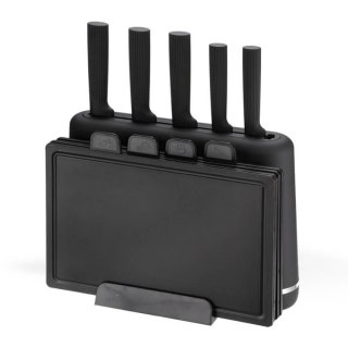 Zestaw noży + desek na podstawce MR-1412-BLACK