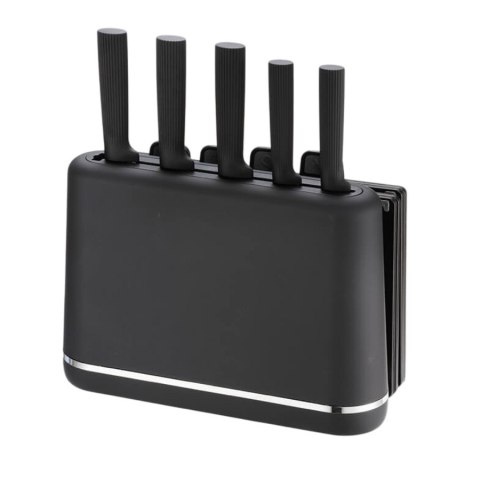 Zestaw noży + desek na podstawce MR-1412-BLACK