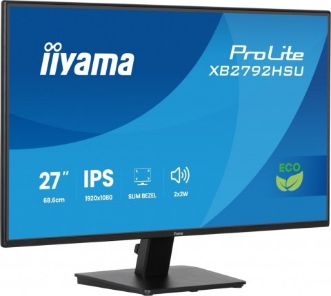 Monitor 27 cali X2792HSU-B1 IPS,FHD,HDMI,DP,120Hz,350cd,4ms, cienkie ramki, 1500:1, ErP B, USB HUBx2