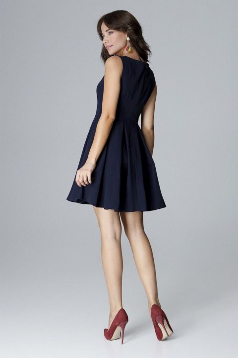 Sukienka Model L006 Navy - Lenitif Sukienka Model L006 Navy - Lenitif