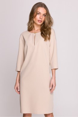 Sukienka Model S394 Beige - Stylove