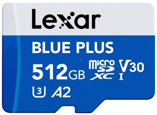 Karta pamięci microSD 512GB C10 A2 U3 V30 170MB/s Blue Plus