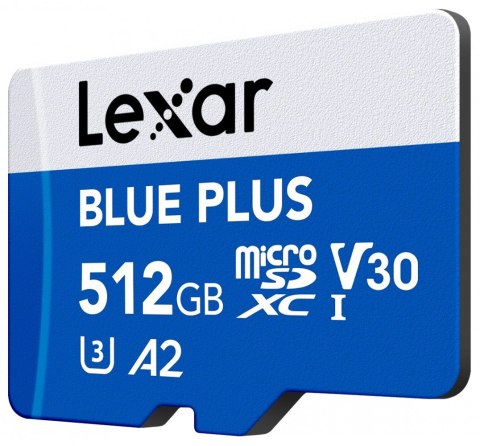 Karta pamięci microSD 512GB C10 A2 U3 V30 170MB/s Blue Plus