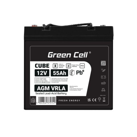 Akumulator AGM VRLA 12V 55Ah IP54