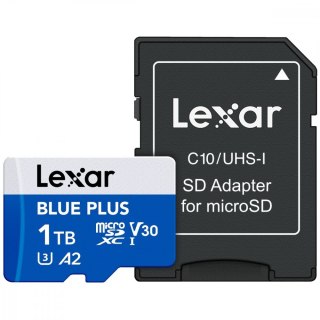 Karta pamięci microSD 1TB C10 A2 U3 V30 170MB/s Blue Plus