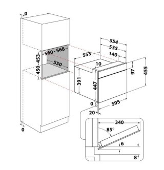 Kuchnia mikrofalowa do zabudowy WMW44HMB